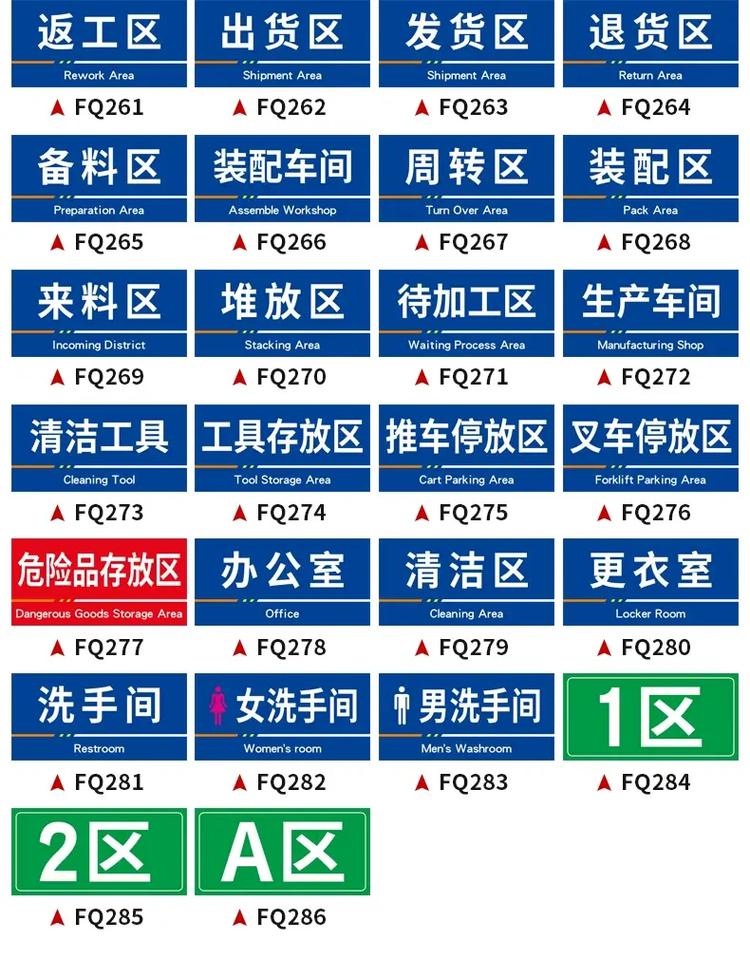 工厂车间区域牌 提升效率与安全的目视化设计关键